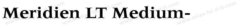 Meridien LT Medium字体转换